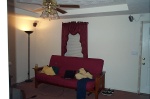 Living room after speaker mounting